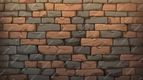 Premium Vector | A brick wall with a brick and a brick background