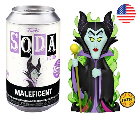 Figurine Soda Disney Villains pas cher Maléfique Canette Noire Chase