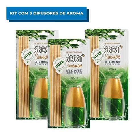 Kit C 3 Difusor De Aromas Sensações Alecrim Silvestre 100ml MercadoLivre