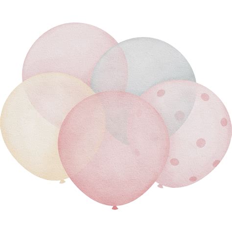 Lovely Pink Balloons Watercolor Clipart Hot Air Balloon Clipart Printable Nursery Wall Art