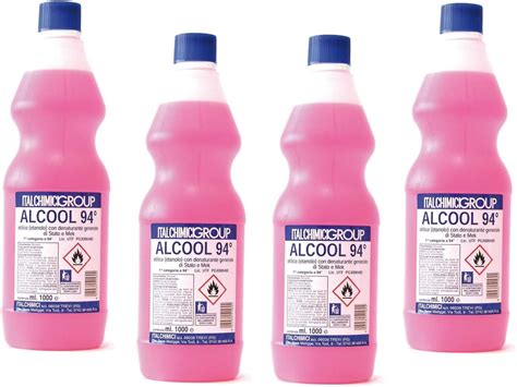 Alcool Etilico Denaturato Flacone Lt Promo Pack N Flaconi