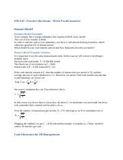 Fin Wk Practice Questions Answers Docx Fin Practice