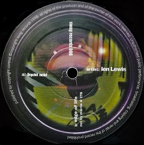 Liquid Acid Edge Of Life By Len Lewis Single Acid Techno Reviews