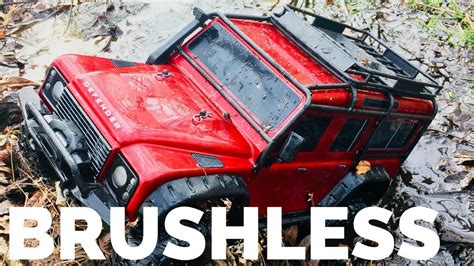 Brushless Traxxas Trx 4 Trail Run Velineon Motor Test Youtube