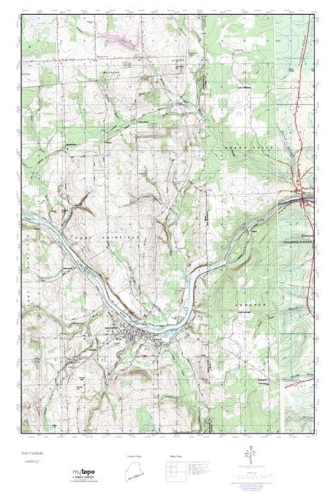 Mytopo Fort Fairfield Maine Usgs Quad Topo Map