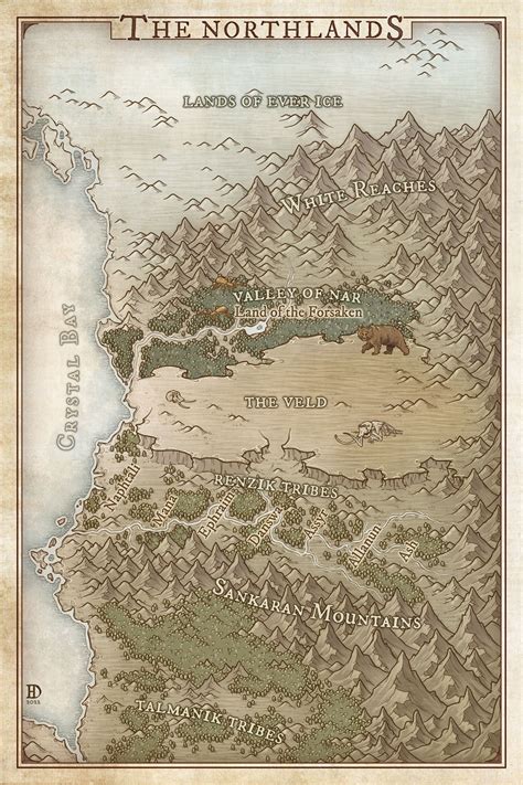 northlands fantasy map fantasy map making fantasy world map