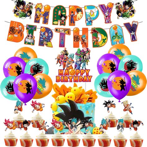 Dragon Ball Birthday Decoration Dragonball Party Supplies Dragon Ball