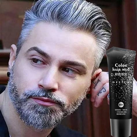 Silver Gray Color Hair Gel Cream Temporary Color Hair Cera Para El Cabello Teñido Del Cabello