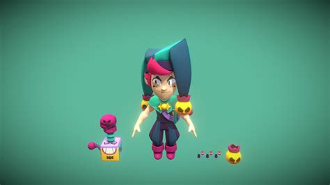 Chester T Pose Brawl Stars Download Free 3d Model By Shertiku