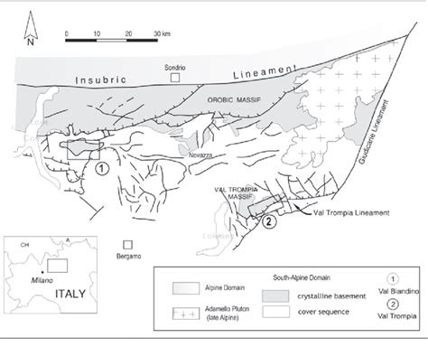 Simplified Geological Sketch Map Of The Central Sector Of South