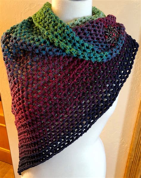 Crochet Patterns Galore Serendipity Asymmetrical Shawl