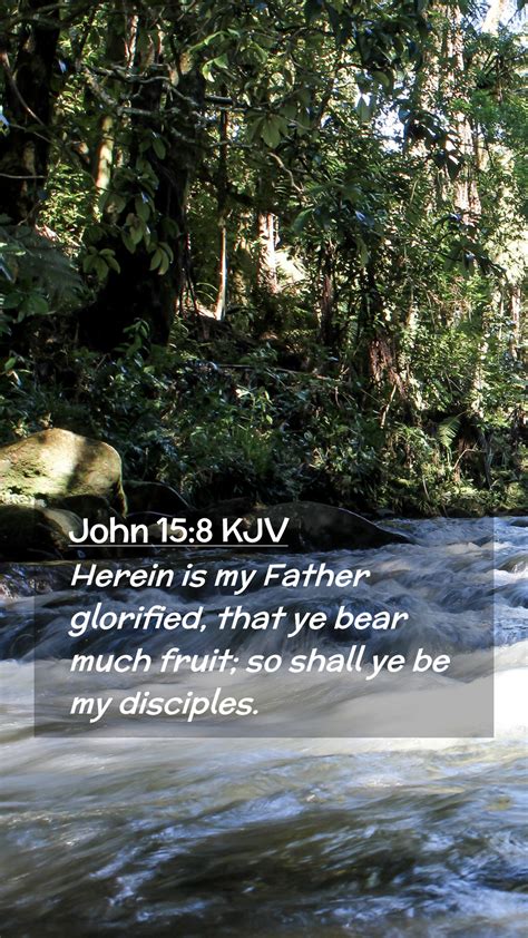 John 158 Kjv Mobile Phone Wallpaper Herein Is My Father Glorified