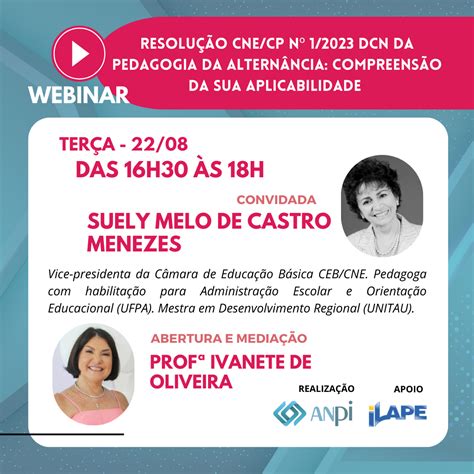 WEBINAR DCN da Pedagogia da Alternância compreensão da sua