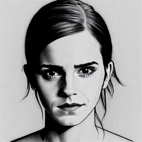 Emma Watson Portrait Drawn By Dave Gibbons Extreme Stable Diffusion