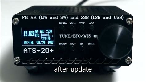 ATS-20+ (PLUS): Firmware update from V2.0.4 to V3.0.7g - YouTube