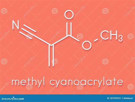 Methyl Cyanoacrylate Molecule The Main Component Of Cyanoacrylate