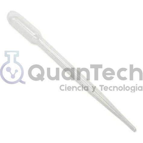 PIPETA PASTEUR PLASTICA 5ML BOLSA DE 100 U Quantech