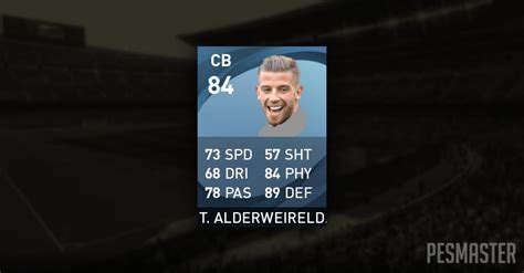 Toby Alderweireld Pes Mobile Stats