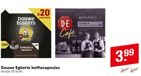 Douwe Egberts Koffiecups Folder Aanbieding Bij Coop Details