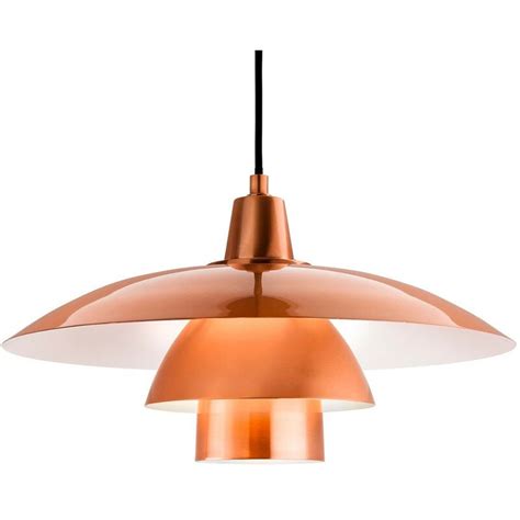 Firstlight Olsen 1 Light Dome Ceiling Pendant Brushed Copper E27