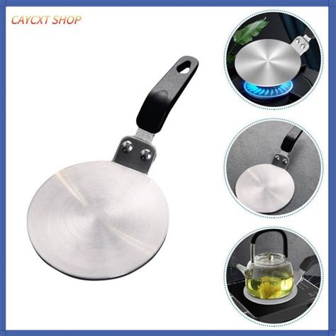 Caycxt Shop Silver Induction Cooker Plate Stainless Steel Heat