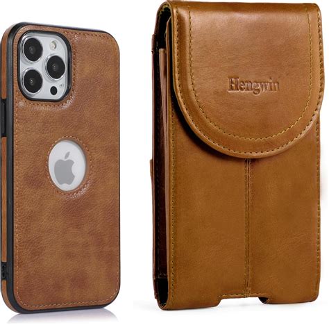 Amazon Hengwin 2 In 1 Genuine Leather Cell Phone Holster Case