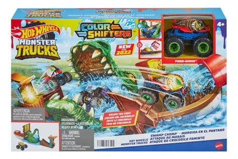 Hot Wheels Monster Truck Pista Pantano Cambia De Color Mercadolibre