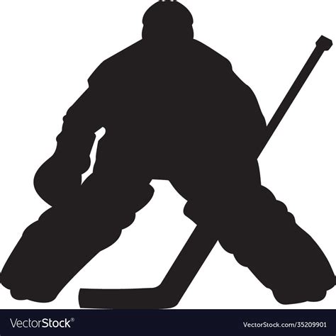 Hockey Goalie Royalty Free Vector Image Vectorstock