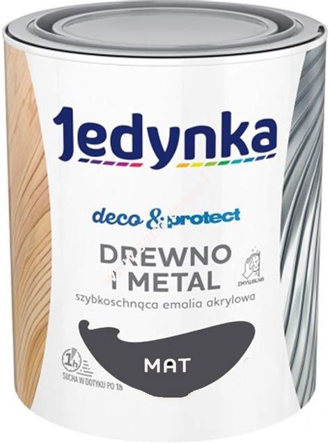 Farba Jedynka Deco Protect Drewno I Metal Mat Grafitowy L Opinie