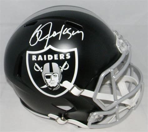 Bo Jackson Oakland Raiders Autographed Full Size Replica Blaze Football ...