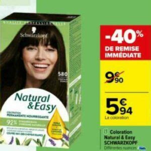 Anti Crise Fr Coloration Natural Easy Schwarzkopf Chez Carrefour