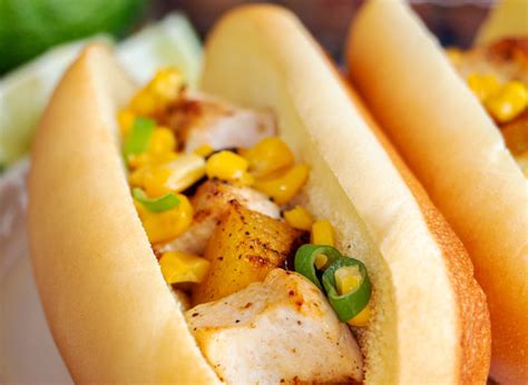 Grilled Chicken And Mango Skewer Subs Martins Famous Potato Rolls