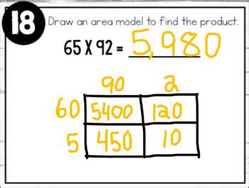 Area Model Multiplication Printable And Digital Task Cards By Krejci