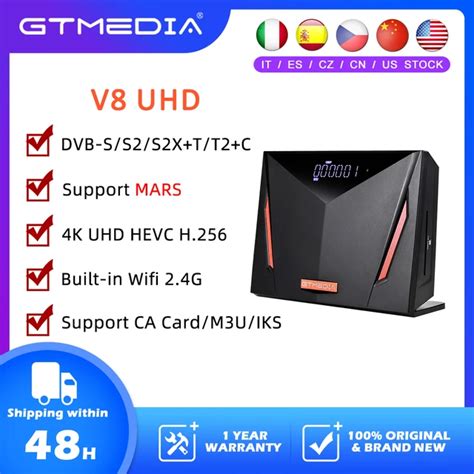 GTmedia V8 UHD Satellite TV Receiver 4K Ultra HD Decoder 47 OFF