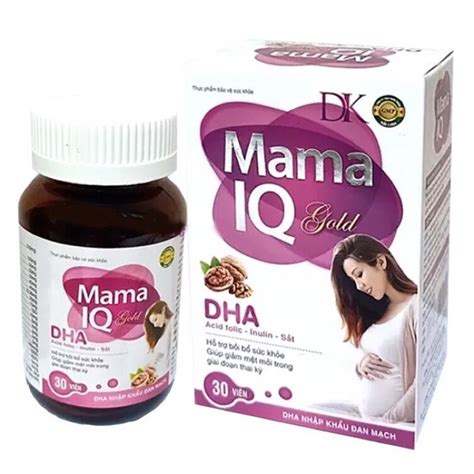 Mama Iq Gold Oral Tablet ️dha ️ Assists In Relieving Fatigue In