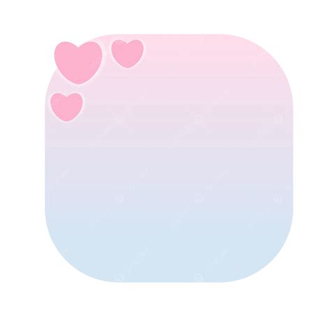 Gradient Round Text Frame With Pink Shining Heart Shape Vector Pink