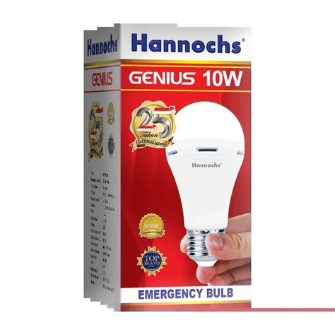 Hannochs Emergency Genius Watt Teknologi Baterai Lithium