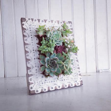 Vertical Succulent Planter Garden By Verticalflora On Etsy Vertical