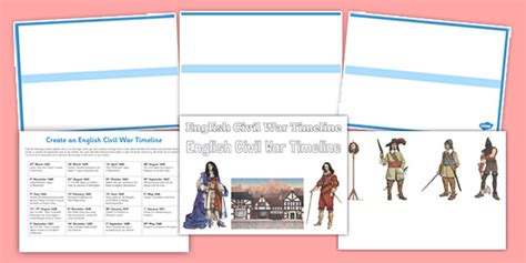 Create An English Civil War Timeline Lehrer Gemacht Worksheets Library