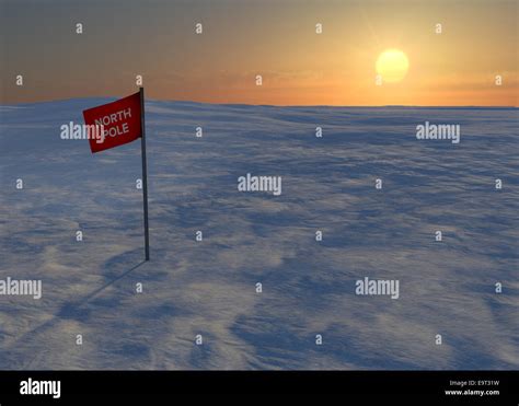 North pole flag arctic hi-res stock photography and images - Alamy