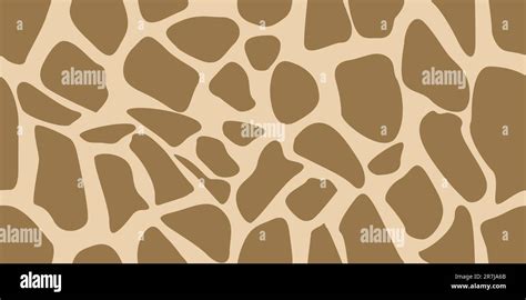 A Skin Of Giraffe Seamless Vector Illustration Isolated On A White Stock Vector Image And Art