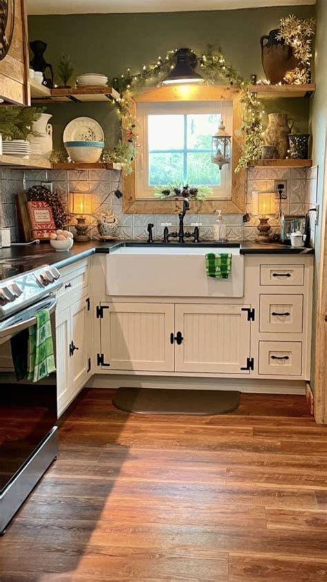 Country Cottage Kitchen Cottage Kitchens Cozy Kitchen Farmhouse