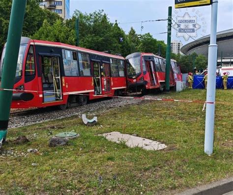 Katowice Wypadek tramwaju przy rondzie Rannych zostało sześć osób