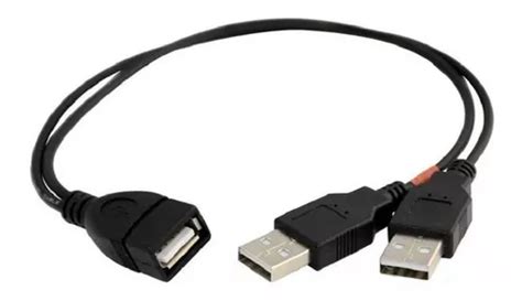 Cabo Usb Duplo 1 Para 2 Portas 2 0 Fêmeas Hub Splitter Duplo