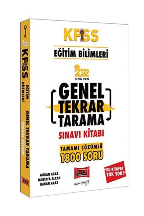 2022 KPSS Eğitim Bilimleri Tamamı Çözümlü Genel Tekrar Tarama Sınavı