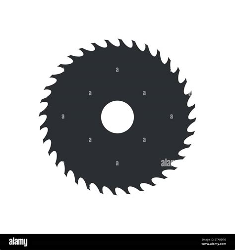 Circular Saw Blade Icon Isolated On White Background Vector