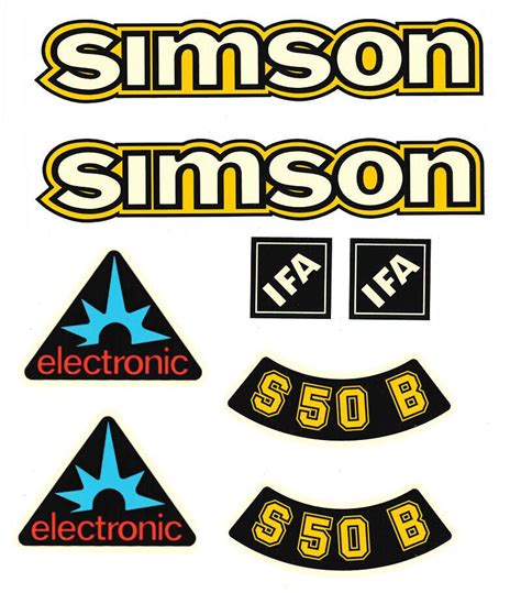 Simson S50 S51 S70 Wasserschiebebilder Decals Comfort IFA DDR EBay