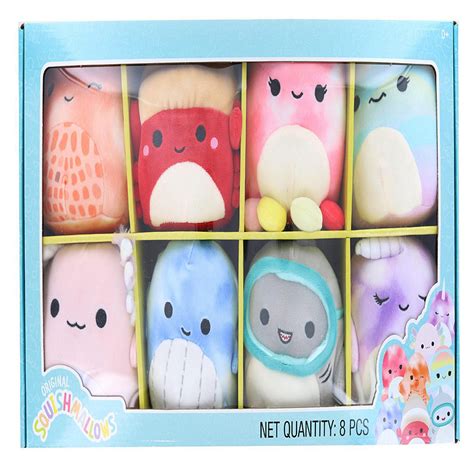 Squishmallow 5 Inch Mini Sealife Plush 8 Pack Oriental Trading