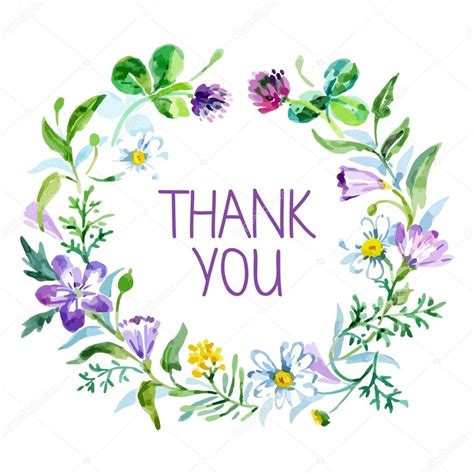 Thank You Flowers Stock Illustrations – 8,479 Thank You Flowers - Clip ...