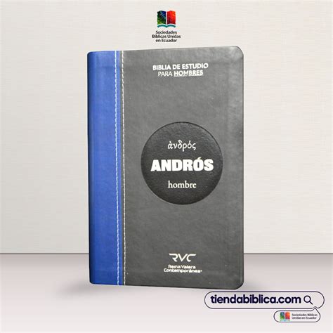 Biblia de estudio para hombres Andrós Letra grande 12 pt Tienda